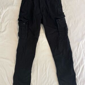 Hollister Teen Boys Black Cargo Pants W29 L30